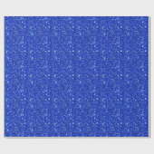 Papier Cadeau Sparkly Royal Blue Faux Parties scintillant Look (Plat)