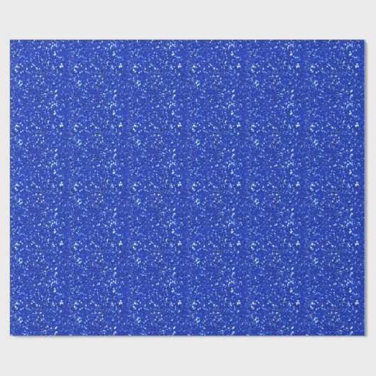 Papier Cadeau Sparkly Royal Blue Faux Parties scintillant Look (Plat)