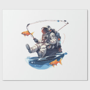 Papier Cadeau spationaute