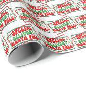 Papier Cadeau Special Delivery North Pole (Coin rond)