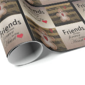 Papier Cadeau Special Friends Christmas Love (Coin rond)