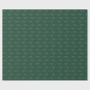 Papier Cadeau Spécial Noël vert Livraison spéciale Amour Père No