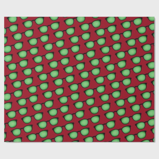 Papier Cadeau Spécifications du geek : Lunettes avec code binair (Plat)