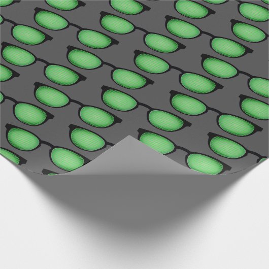 Papier Cadeau Spécifications du geek : Lunettes avec code binair (Coin)