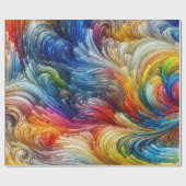 Papier Cadeau Spectre Abstrait contemporain (Plat)