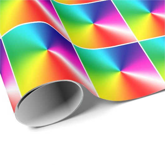 Papier Cadeau Spectre arc-en-ciel (Coin rond)