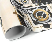 Papier Cadeau "spectre de l'évolution" (Coin rond)