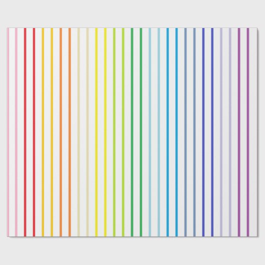 Papier Cadeau Spectre plus large pointillé vertical Arc en arc e (Plat)