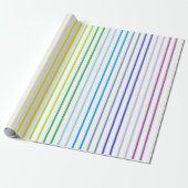 Papier Cadeau Spectre plus large pointillé vertical Arc en arc e (Déroulé)