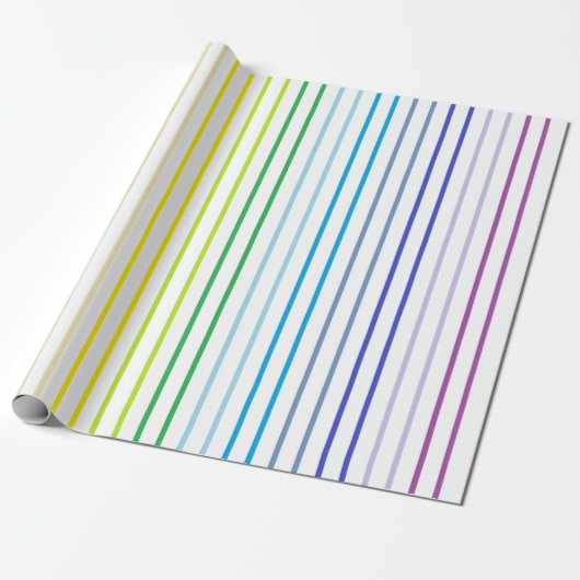 Papier Cadeau Spectre plus large pointillé vertical Arc en arc e (Déroulé)
