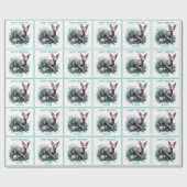 Papier Cadeau Sphynx Cat Joli Blanc Anniversaire (Plat)