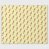 Papier Cadeau Spicy! Hot Sauce Salsa Cute Hand-drawn  (Plat)