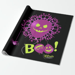 Papier Cadeau Spider Cadeau Boo Ghost Bats Spider Déplaisant Hal
