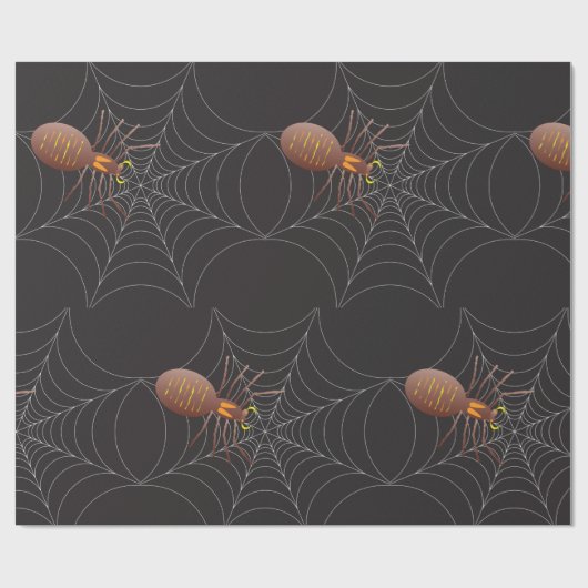 Papier Cadeau Spider Et Spider Web (Plat)