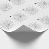 Papier Cadeau Spider Et Spider Web Simple Motif Halloween (Coin)
