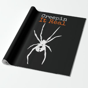 Papier Cadeau Spider G Drôle Costume Halloween - Creepin It Real