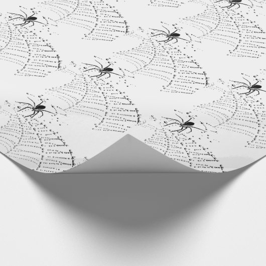 Papier Cadeau Spider & Spider web Amusement design insecte fun (Coin)