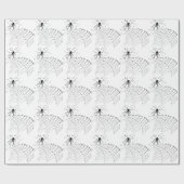 Papier Cadeau Spider & Spider web Amusement design insecte fun (Plat)