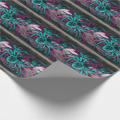 Papier Cadeau Spider Turquoise (Coin)