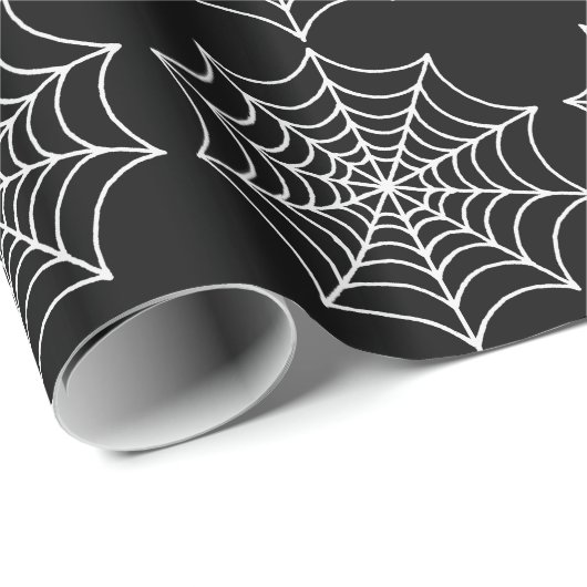 Papier Cadeau Spider Web (Coin rond)