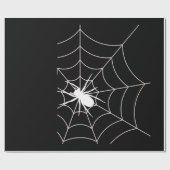 Papier Cadeau Spider Web Grossesse Faire-part Halloween (Plat)