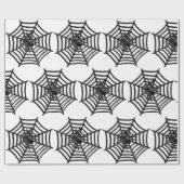 PAPIER CADEAU SPIDER WEB NOIR ET BLANC HALLOWEEN CADEAU WRAP (Plat)
