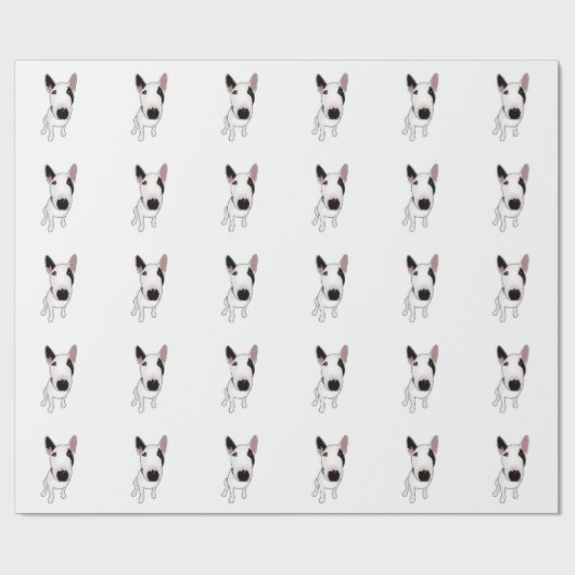 Papier Cadeau Spike the English Bull Terrier (Plat)