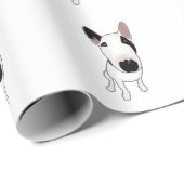 Papier Cadeau Spike the English Bull Terrier (Coin rond)