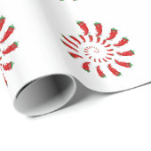 Papier Cadeau Spirale de Pepper Diva Rouge (Coin rond)