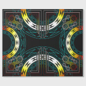 Papier Cadeau Spirales et diamants en starburgh (Plat)