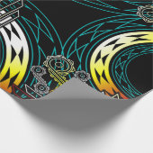 Papier Cadeau Spirales et diamants en starburgh (Coin)