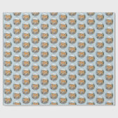 Papier Cadeau Spitz finlandais à Seashore Peinture - Chien Art (Plat)