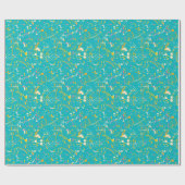 Papier Cadeau Splash de peinture Abstraite (Plat)