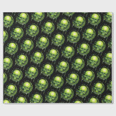 Papier Cadeau splasme toxique du crâne (Plat)