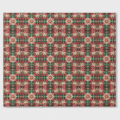 Papier Cadeau Splendeur de flocon de neige (Plat)