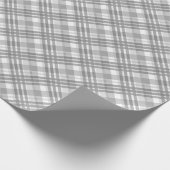 Papier Cadeau Splendide À damiers Motif De Blanc Gris (Coin)