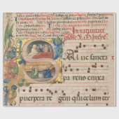 Papier Cadeau Splendide Manuscrit De Musique Médiévale (Plat)
