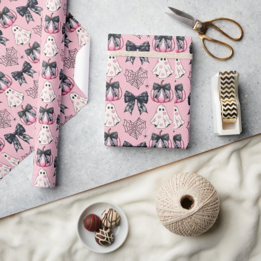 Papier Cadeau Spooky Cute Happy Halloween  (Artisanat)