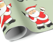 Papier Cadeau Sport Fitness Noël (Coin rond)