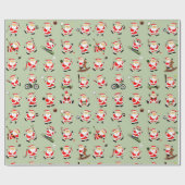 Papier Cadeau Sport Fitness Noël (Plat)