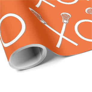 Papier Cadeau Sports de crosse Orange
