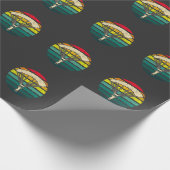 Papier Cadeau Sports de parachutisme Vintage rétro (Coin)