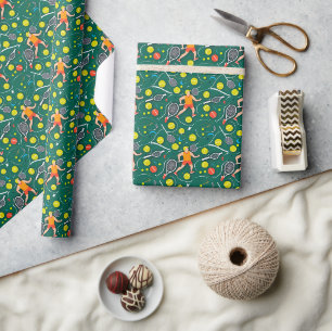 Papier Cadeau Sports de Tennis Motifs