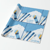 Papier Cadeau Sports d'hiver extrêmes (Déroulé)