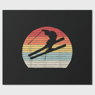 Papier Cadeau Sports d'hiver vintages