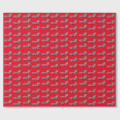 Papier Cadeau Sportscar Père Noël ! (Plat)