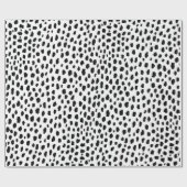 Papier Cadeau Spots dalmatiens (noir/blanc) (Plat)