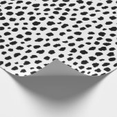 Papier Cadeau Spots dalmatiens (noir/blanc) (Coin)