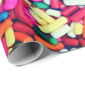 Papier Cadeau Sprinces multicolores (Coin rond)