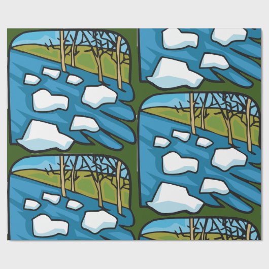 Papier Cadeau Spring (Plat)